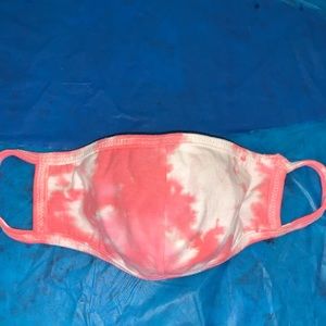 Pink tie dye face mask